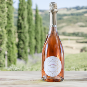 Tuscan Rose sparkling wine Brilliante | Tuscany | Vineyard | Organic wine