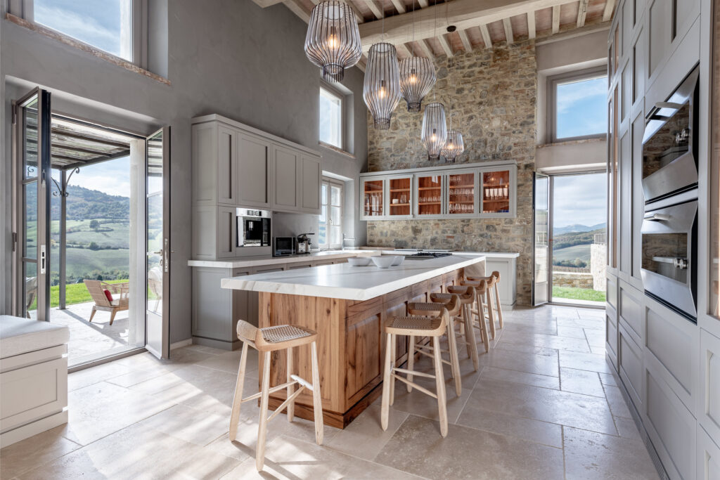 Luxury Accommodation In Tuscany | Wedding Venue In Italy | Podere Tesoro | Stunning Kitchen Space