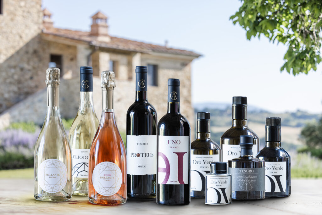 Bio products produced on our very own Tuscan vineyard